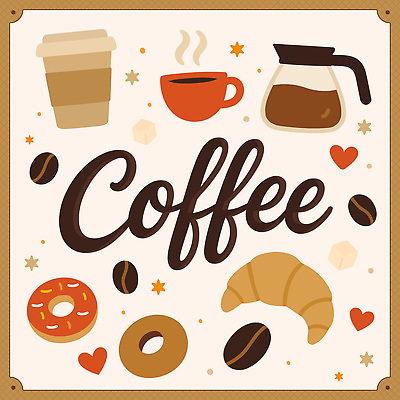 행복 커피 음료 일러스트 아침 디저트 대화 풍경 일상 사각형 카페 빵집 모임 도넛 커피잔 크루아상 즐거움 향기 순간 국내일러스트 AI파일 주간 도형 감정 음식 빵 잔 말하기 라이프 상점 냄새 파일형식 벡터