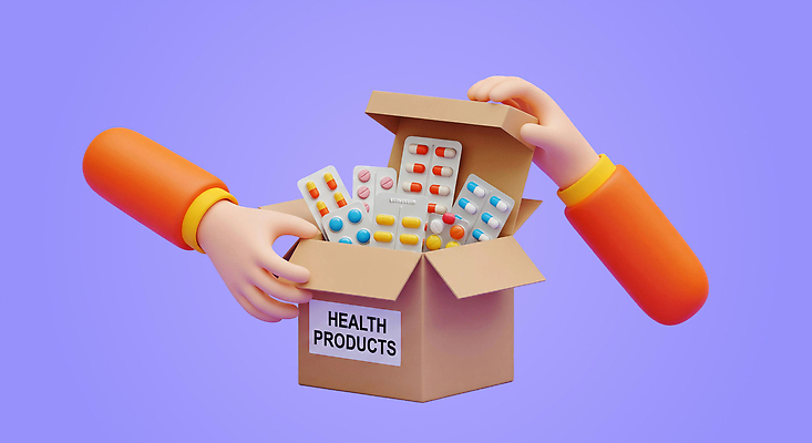 PSD 편집이미지 손 백그라운드 포장 건강 상자 약 건강관리 보라색 상품 포장지 비타민 꺼내기 복용 편집3D 컬러 의학 모션 관리 신체부위 3D 영양소 파일형식