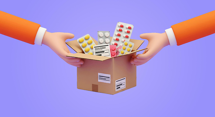 PSD 편집이미지 손 백그라운드 포장 건강 관리 치료 상자 약 배송 서비스 전달 공급 편집3D 의학 신체부위 3D 파일형식