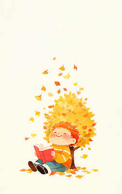 JPG 나무 행복 감정 어린이 잎 일러스트 자연 방학 나뭇잎 웃음 풍경 책 독서 햇빛 소풍 금색 가을 시간 즐거움 빨간머리 국내일러스트 AI일러스트 AI콘텐츠 식물 헤어스타일 계절 컬러 휴가 표정 사람 태양 야외활동 생태계 파일형식