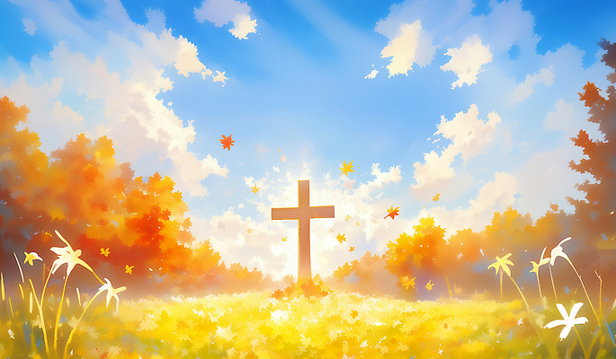 JPG 나무 구름 여행 십자가 단풍 꽃밭 일러스트 자연 풍경 일상 햇빛 평화 환경 황혼 가을 기도 뷰티풀 숭배 국내일러스트 AI일러스트 AI콘텐츠 자연요소 식물 계절 꽃 컨셉 잎 라이프 태양 일몰 생태계 파일형식