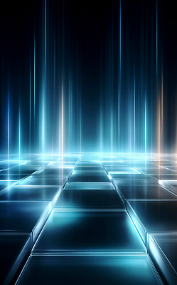 JPG 편집이미지 디자인 컬러 패턴 유리 추상 바닥 파란색 빛 공간 광선 분위기 오브젝트 모던 조화 환상 편집3D AI컴퓨터그래픽 AI콘텐츠 컨셉 무늬 재질 3D 파일형식