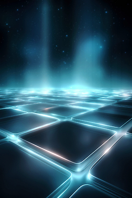 JPG 편집이미지 디자인 패턴 추상 미래 풍경 파란색 빛 디지털 어둠 공간 광선 격자 편집3D AI컴퓨터그래픽 AI콘텐츠 컬러 컨셉 무늬 3D 파일형식