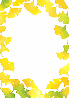 JPG 식물 디자인 계절 컬러 백그라운드 일러스트 자연 프레임 그래픽 초록색 노란색 가을 분위기 테두리 그림 은행잎 감성 뷰티풀 창의성 국내일러스트 AI일러스트 AI콘텐츠 컨셉 잎 생태계 파일형식