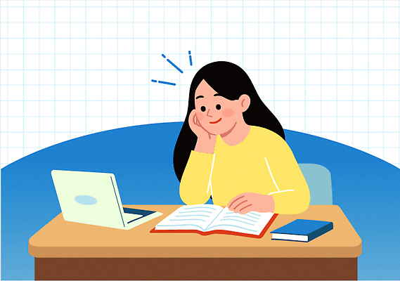 학생 교육 생각 일러스트 모션 청소년 수업 커뮤니케이션 아이디어 책 노트북 학습 독서 환경 자료 방 교양 시간 편안함 집중 국내일러스트 AI파일 컨셉 사람 전자제품 감각 파일형식 벡터