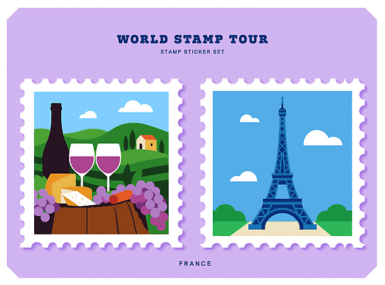 디자인 문화 예술 컬러 여행 스티커 일러스트 자연 포도 치즈 풍경 그래픽 도장 농장 와인 식사 프랑스 에펠탑 즐거움 우표 국내일러스트 AI파일 감정 유럽 농업 과일 유제품 주류 생태계 파리 랜드마크 파일형식 벡터