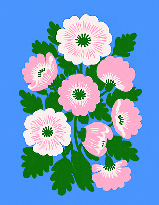 JPG 식물 디자인 꽃 분홍색 컬러 백그라운드 잎 일러스트 자연 미술 장식 초록색 여름 유행 꽃집 그림 화사함 뷰티풀 생동감 국내일러스트 AI일러스트 AI콘텐츠 계절 컨셉 문화예술 상점 생태계 파일형식