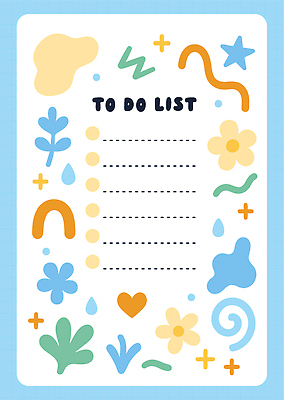 식물 디자인 꽃 컬러 패턴 일러스트 일상 장식 사무용품 공백 메모지 작업 조직 계획 문서 수납 리스트 창의성 아기자기 국내일러스트 AI파일 컨셉 무늬 문구용품 라이프 파일형식 벡터