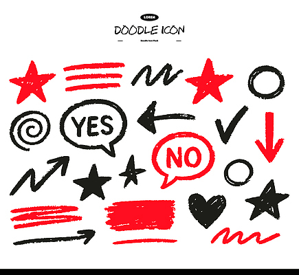 기호 디자인 컬러 패턴 일러스트 커뮤니케이션 빨간색 유행 디지털 검은색 표현 메시지 질문 체크표시 그림 손그림 창의성 국내일러스트 AI파일 문자 무늬 확인 파일형식 벡터