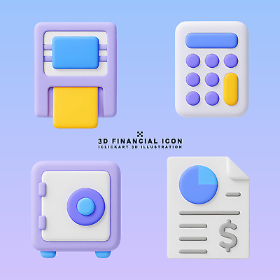 PSD 편집이미지 디자인 컬러 돈 관리 그래픽 금융 3D 계산기 금고 계산서 재정 가상 편집3D 문구용품 경제 장비 재산 디지털합성 파일형식