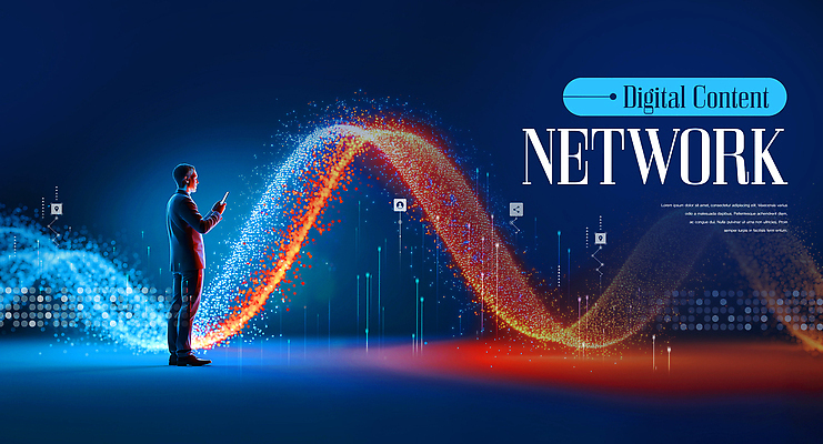 PSD 편집이미지 디자인 비즈니스 미래 기술 실험 유행 디지털 자료 정보 네트워크 소통 혁명 콘텐츠 이미지편집 컨셉 파일형식