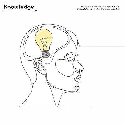 도형 디자인 얼굴 예술 상징 생각 일러스트 전구 아이디어 사람 옆모습 그래픽 교양 표현 모던 뇌 단순화된 중요성 창의성 국내일러스트 AI파일 뷰포인트 컨셉 신체부위 파일형식 벡터
