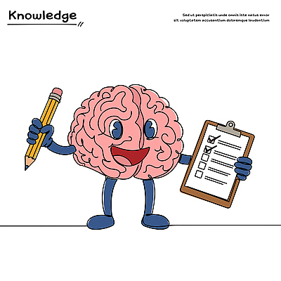캐릭터 교육 컬러 일러스트 모션 설계 아이디어 웃음 학습 연필 귀여움 교양 표현 그리기 스케치 즐거움 뇌 혁명 창의성 체크리스트 국내일러스트 AI파일 감정 컨셉 학용품 표정 미술 필기구 파일형식 벡터