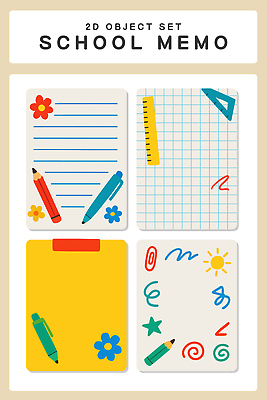 도형 디자인 컬러 일러스트 학교 문구용품 색연필 아이디어 일상 장식 학습 필기구 기록 메모지 계획 스케치 오브젝트 문서 크레파스 창의성 국내일러스트 AI파일 교육 컨셉 학용품 미술 라이프 사무용품 파일형식 벡터