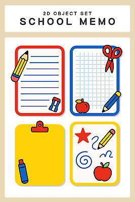 디자인 별 종이 예술 스티커 일러스트 학교 문구용품 색연필 가위 학습 필기구 연필 사각형 공책 메모지 사과 문서 크레파스 정리 창의성 국내일러스트 AI파일 자연요소 도형 교육 과일 학용품 사무용품 오브젝트 파일형식 벡터