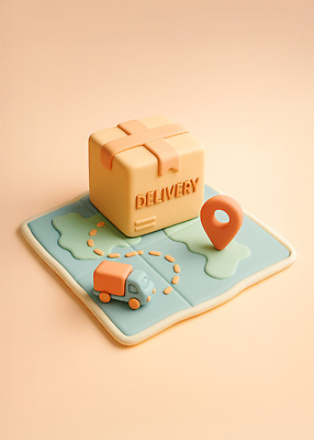 JPG 모양 편집이미지 디자인 예술 컬러 지도 자동차 상자 표현 감각 배송 서비스 위치 창의성 편집3D AI컴퓨터그래픽 AI콘텐츠 육상교통 3D 파일형식