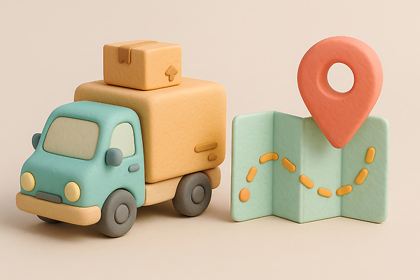 JPG 편집이미지 디자인 여행 이동 지도 자동차 장난감 조형물 트럭 배송 오브젝트 경로 편집3D AI컴퓨터그래픽 AI콘텐츠 육상교통 컨셉 미술 3D 파일형식