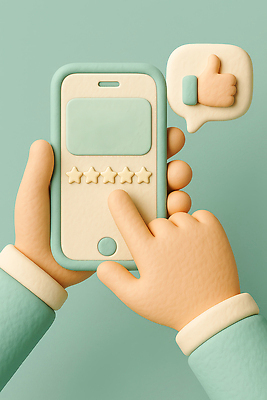 JPG 편집이미지 손 디자인 컬러 손가락 스마트폰 표현 즐거움 평가 소통 별점 소셜미디어 편집3D AI컴퓨터그래픽 AI콘텐츠 감정 컨셉 신체부위 핸드폰 스마트기기 3D 점수 파일형식