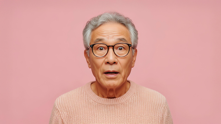 JPG 편집이미지 헤어스타일 남자 감정 안경 얼굴 포즈 표정 대화 사람 놀람 스웨터 특징 의료성형뷰티 분홍색배경 편집실사 AI포토 AI인물포토 AI콘텐츠 잡화 분홍색 백그라운드 상의 말하기 신체부위 CG 파일형식