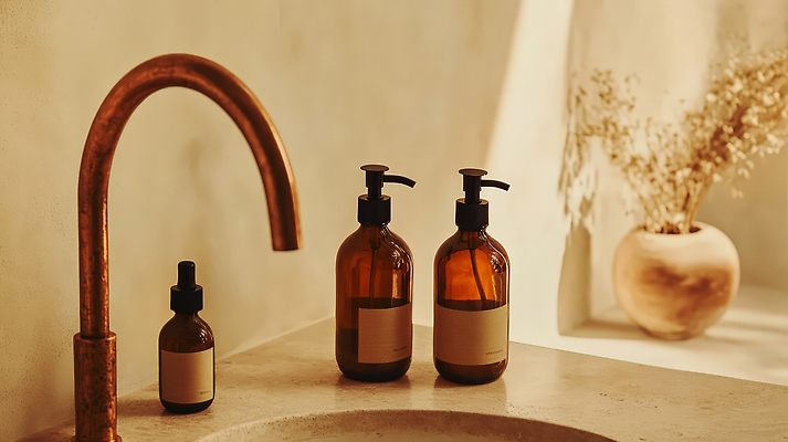 JPG 편집이미지 풍경 인테리어 햇빛 환경 화장품 욕실 자신감 세면대 정리 뷰티풀 스타일 편집실사 AI포토 AI콘텐츠 디자인 감정 태양 뷰티 CG 파일형식