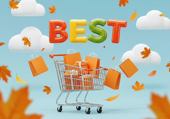 JPG 편집이미지 행복 컬러 가방 하늘 선물 이벤트 쇼핑 세일 카트 거래 가을 떨어짐 색감 이미지편집 AI컴퓨터그래픽 AI콘텐츠 잡화 계절 감정 컨셉 파일형식