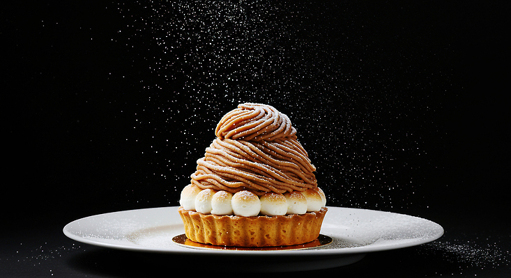 JPG 편집이미지 디저트 파티 제과 케이크 일본 식사 달콤 밤 크림 제빵 몽블랑 편집실사 AI포토 AI콘텐츠 아시아 음식 이벤트 제과제빵 견과류 맛 CG 파일형식