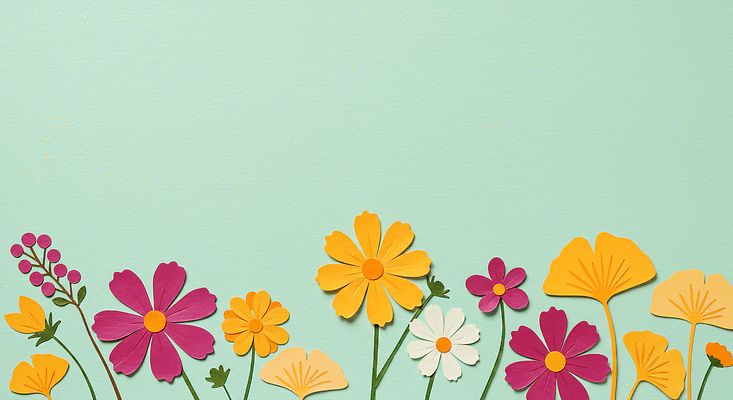 JPG 모양 편집이미지 디자인 꽃 예술 컬러 백그라운드 장식 배열 코스모스 화사함 파스텔 수공예 뷰티풀 종이꽃 창의력 아기자기 편집실사 AI포토 AI콘텐츠 식물 컨셉 학용품 공예 CG 파일형식