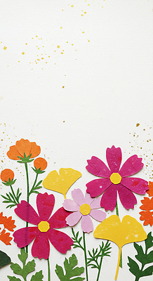 JPG 식물 편집이미지 디자인 꽃 예술 컬러 자연 장식 봄 페이퍼아트 공예 코스모스 수공예 뷰티풀 창의성 핸드메이드 편집실사 AI포토 AI콘텐츠 계절 취미 CG 생태계 파일형식