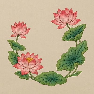 PSD 식물 편집이미지 꽃 예술 컬러 잎 자연 수채화 연꽃 환경 고요 조화 뷰티풀 이미지편집 생태계 파일형식