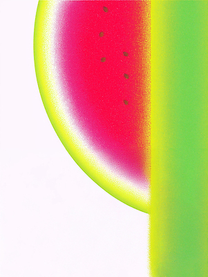 JPG 디자인 감정 예술 상징 컬러 과일 일러스트 자연 추상 수박 그래픽 여름 밝은색 상상력 색채 영감 그라디언트 국내일러스트 AI일러스트 AI콘텐츠 계절 무늬 생태계 파일형식