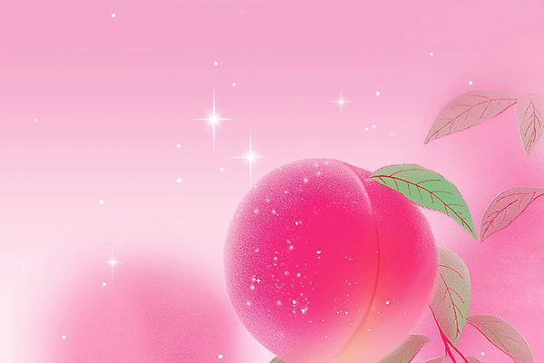 JPG 예술 분홍색 컬러 백그라운드 잎 과일 일러스트 자연 따뜻함 그래픽 장식 여름 반짝임 신선 질감 복숭아 화사함 조화 뷰티풀 미니멀 국내일러스트 AI일러스트 AI콘텐츠 식물 계절 컨셉 모션 생태계 파일형식