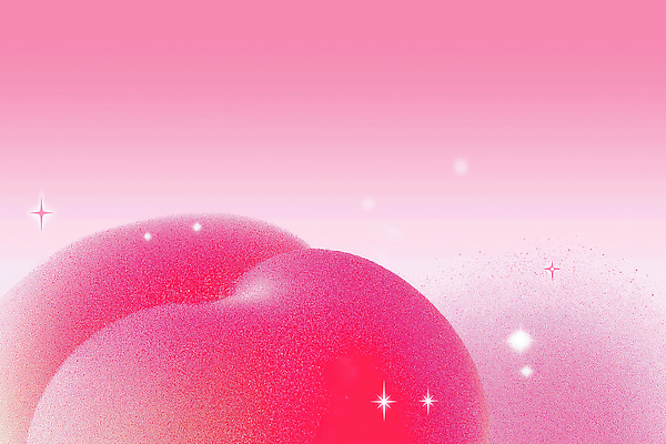 JPG 구름 디자인 별 분홍색 컬러 백그라운드 일러스트 하늘 그래픽 빛 반짝임 꿈 분위기 부드러움 광택 타원형 뷰티풀 환상 국내일러스트 AI일러스트 AI콘텐츠 자연요소 컨셉 모션 원형 감각 파일형식