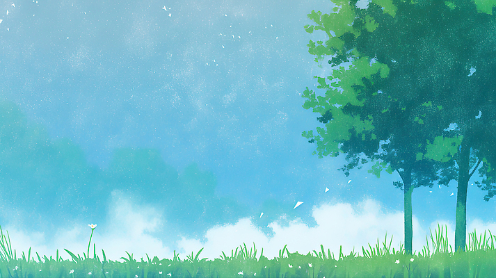 JPG 나무 식물 공원 꽃 일러스트 자연 생명 풍경 잔디 야외 여름 햇빛 평화 환경 신선 숲 생태계 목가 국내일러스트 AI일러스트 AI콘텐츠 계절 공공시설 컨셉 태양 파일형식
