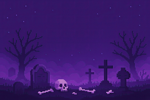 JPG 나무 일러스트 뼈 해골 어둠 고요 무덤 분위기 유령 신비 비석 공포 신화 전설 국내일러스트 AI일러스트 AI콘텐츠 식물 컨셉 파일형식