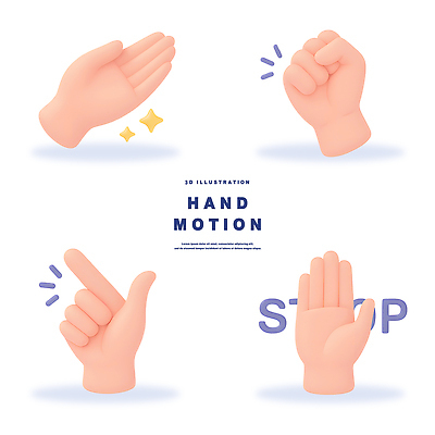 PSD 편집이미지 손 디자인 예술 포즈 모션 대화 손짓 그래픽 3D 디지털 표현 소통 창의성 편집3D 컨셉 말하기 신체부위 디지털합성 파일형식
