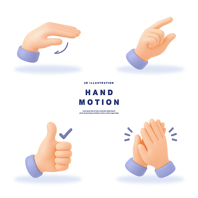 PSD 편집이미지 손 디자인 감정 포즈 손짓 3D 표현 확인 그림 긍정 소통 부정 편집3D 컨셉 모션 신체부위 디지털합성 파일형식