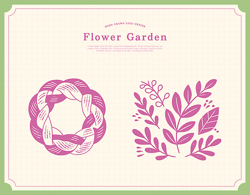 식물 디자인 꽃 예술 컬러 잎 패턴 일러스트 자연 그래픽 장식 정원 배열 심볼 모던 웨이브 심플 뷰티풀 창의성 국내일러스트 AI파일 무늬 생태계 파일형식 벡터