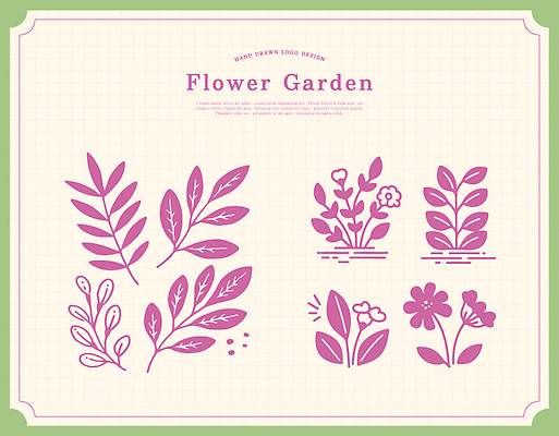 모양 식물 디자인 꽃 예술 컬러 잎 일러스트 자연 그래픽 장식 장미 정원 배열 원예 데이지 손그림 뷰티풀 국내일러스트 AI파일 취미 생태계 파일형식 벡터