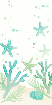 JPG 예술 바다 컬러 일러스트 자연 수채화 수중동물 해양식물 그림 뷰티풀 창의성 코랄 국내일러스트 AI일러스트 AI콘텐츠 동물 수중식물 생태계 파일형식