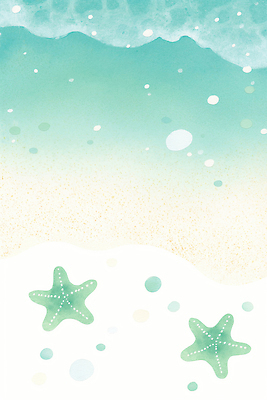 JPG 여유 물결 파도 바다 여행 일러스트 자연 하늘 조개 휴식 해변 초록색 여름 모래사장 평화 수평선 국내일러스트 AI일러스트 AI콘텐츠 계절 감정 컬러 컨셉 어패류 생태계 파일형식