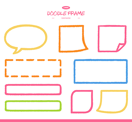 도형 편집 디자인 컬러 스티커 일러스트 프레임 그래픽 장식 캐주얼 공책 표현 낙서 정리 창의력 국내일러스트 AI파일 옷 문구용품 파일형식 벡터