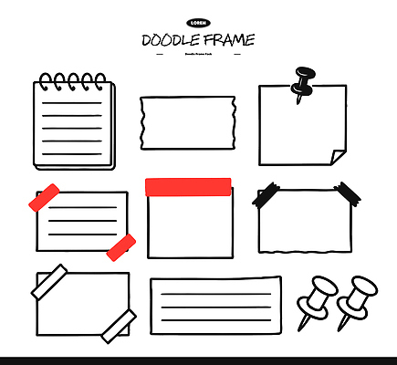 디자인 컬러 곡선 일러스트 그래픽 사무실 필기구 사각형 공책 공간 흰색 메모지 작업 배열 다트 포스트잇 문서 정리 창의성 스타일 국내일러스트 AI파일 도형 선 비즈니스 문구용품 사무용품 게임 파일형식 벡터