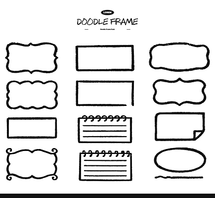 디자인 백그라운드 컨셉 일러스트 도안 아이디어 프레임 그래픽 장식 메모지 스케치 손그림 스크랩북 창작 스타일 국내일러스트 AI파일 미술 사무용품 파일형식 벡터