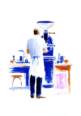 JPG 직업 손 커피 음료 일러스트 아침 컵 카페 원두 도구 작업 볶음 만들기 열정 바리스타 향 수공예 작업대 카페인 국내일러스트 AI일러스트 AI콘텐츠 주간 식기 감정 음식 모션 신체부위 상점 공예 파일형식