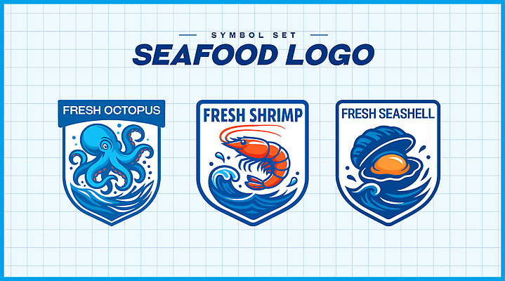 디자인 예술 음식 바다 상징 컬러 일러스트 조개 새우 생물 그래픽 수중동물 신선 작업 심볼 해산물 문어 국내일러스트 AI파일 동물 어패류 연체동물 갑각류 파일형식 벡터