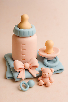 JPG 편집이미지 디자인 인형 탁자 장식 귀여움 아기 젖병 노리개젖꼭지 오브젝트 부드러움 아이템 꾸미기 색감 아이방 편집3D AI컴퓨터그래픽 AI콘텐츠 가구 컨셉 사람 3D 방 아기용품 감각 파일형식