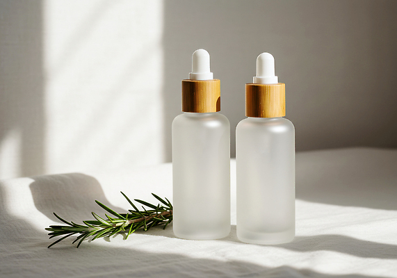 JPG 식물 편집이미지 자연 뷰티 화장품 고급 석유 허브 아로마 소재 스킨케어 로즈메리 유리용기 핸드메이드 편집실사 AI포토 AI콘텐츠 컨셉 용기_그릇 CG 생태계 파일형식