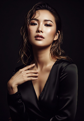 JPG 편집이미지 헤어스타일 손 여자 패션 얼굴 조명 뷰티 매력적 우아함 신비 의료성형뷰티 스타일 편집실사 AI포토 AI인물포토 AI콘텐츠 컨셉 사람 신체부위 CG 파일형식