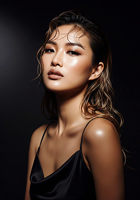 JPG 모델 편집이미지 긴머리 패션 포즈 조명 뷰티 사진촬영 자신감 화려 우아함 감성 뷰티풀 의료성형뷰티 스타일 편집실사 AI포토 AI인물포토 AI콘텐츠 헤어스타일 감정 컨셉 촬영 CG 파일형식