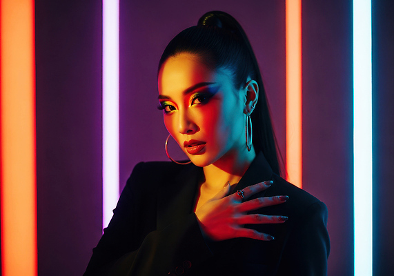 JPG 모델 편집이미지 옷 패션 컬러 포즈 조명 화장 사진촬영 모던 강렬 시크 의료성형뷰티 스타일 편집실사 AI포토 AI인물포토 AI콘텐츠 뷰티 촬영 CG 파일형식